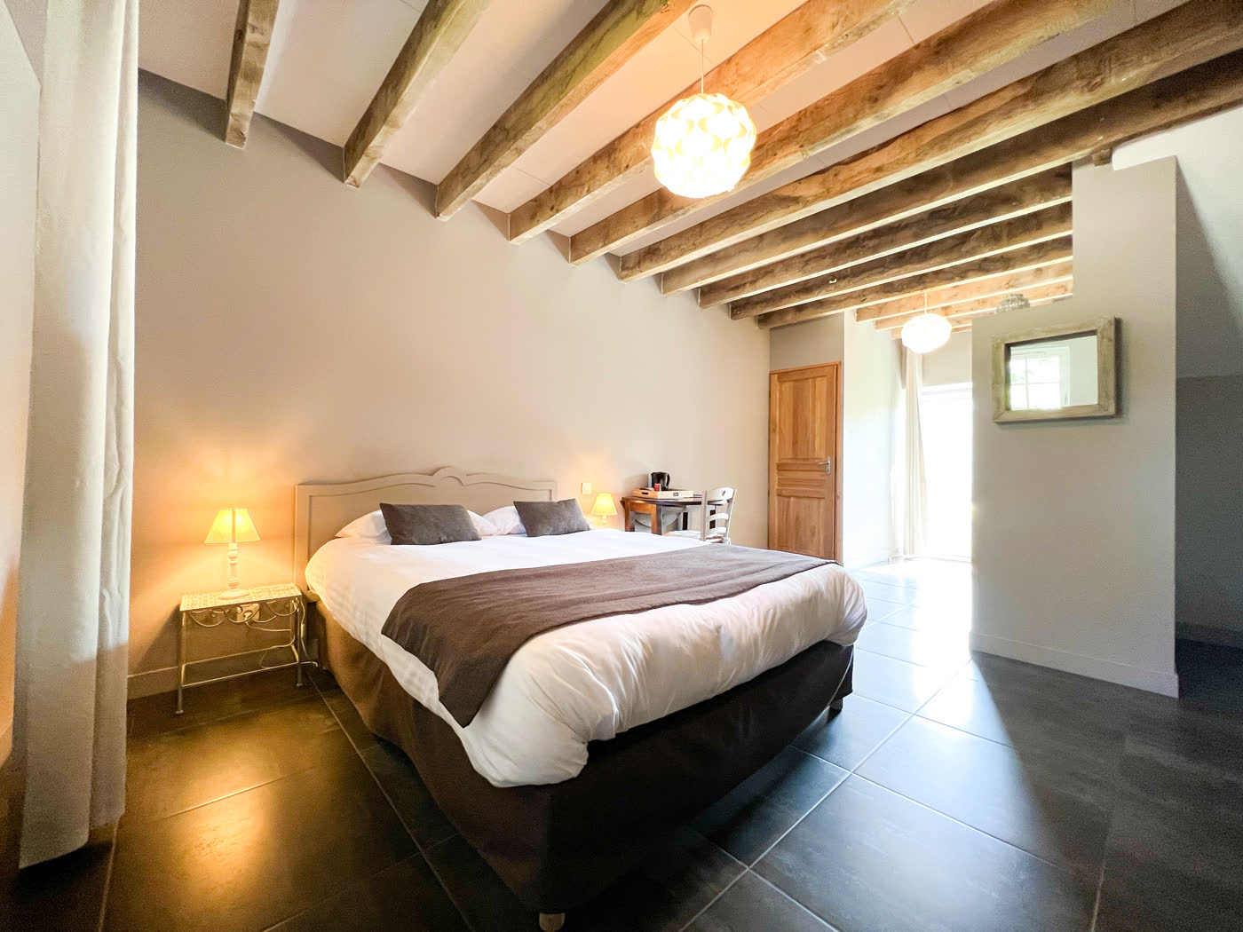 Chambre du lodge, en rez-de-chaussée